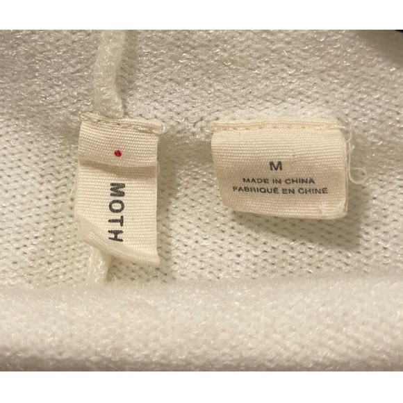 MOTH Antique White Turtleneck Sweater - Picture 2 of 3